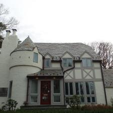 Summit, NJ Slate Roof and Stucco House Wash 13